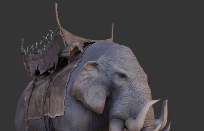 战象,战场大象坐骑集合3D模型