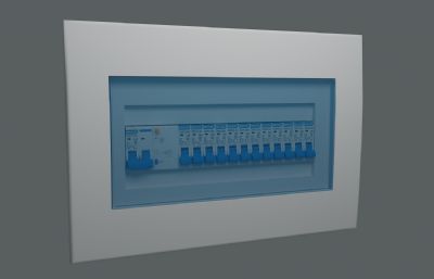 家用配电箱3D模型