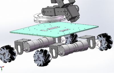 物流搬运机器人3D数模图纸