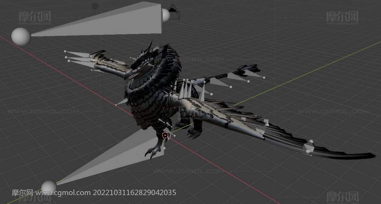 三款狮鹫,虎身鹰头怪3D模型,FBX格式