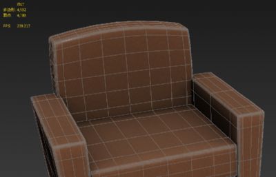 Q版沙发,单人沙发3D模型,obj文件