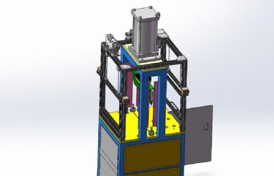 重型气动式切胶机3D数模模型