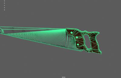 手锯,锯木工具,木工锯,锯子3dmaya模型