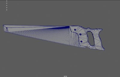 手锯,锯木工具,木工锯,锯子3dmaya模型