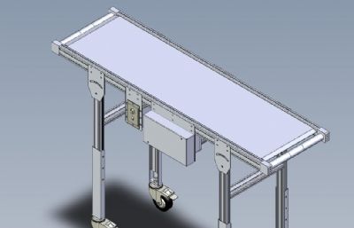 可变速带式输送机3D数模图纸