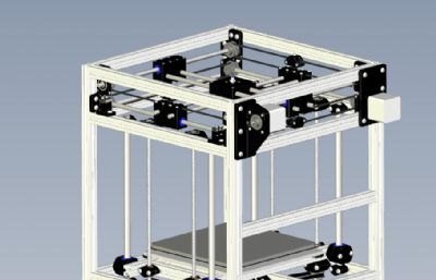 XYZ三轴移动平台设备3D模型