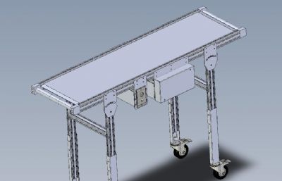 可变速带式输送机3D数模图纸