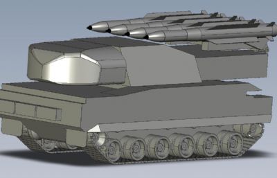 俄9K37防空导弹系统3D数模图纸