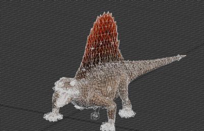 暴龙,似鸟龙,鳄龙,翼龙,恐爪龙组合3D模型