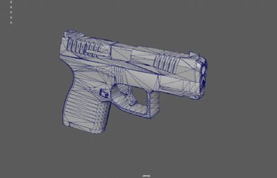 CZ P-10手枪游戏道具3dmaya模型