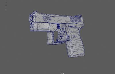 CZ P-10手枪游戏道具3dmaya模型