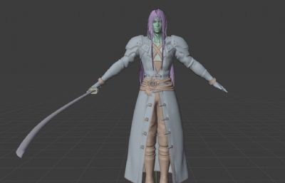 大反派Sephiroth萨菲罗斯3D模型