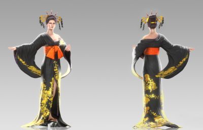 日本歌姬,舞妓3D模型