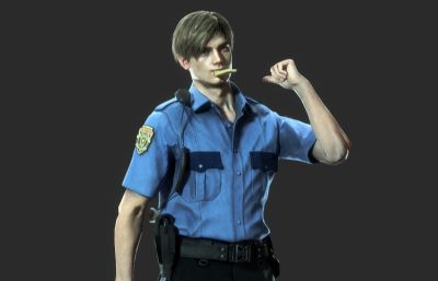 痞子警察3D模型