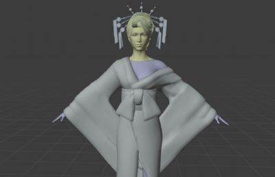 日本歌姬,舞妓3D模型
