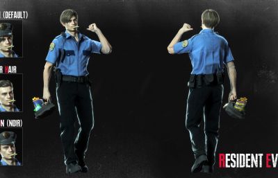 痞子警察3D模型
