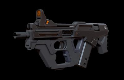 SMG-211枪道具FBX模型