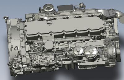 精细发动机3D模型数模(网盘下载）