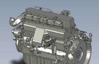 精细发动机3D模型数模(网盘下载）