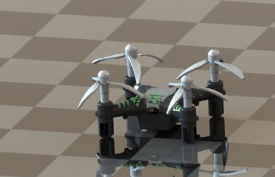 迷你无人机3D数模模型