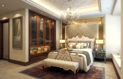 现代美式风格卧室 卧室装修装饰
