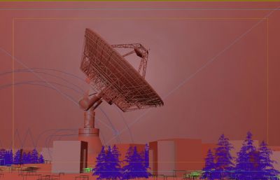 信号雷达 地面信号 发射信号塔