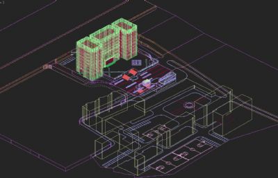 办公楼 政府大楼 电力大楼3D模型