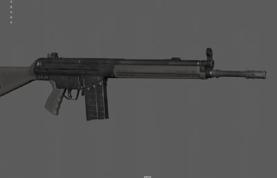 HKG3自动步枪 突击步枪3dmaya模型