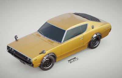DATSUN GT 1972汽车FBX模型