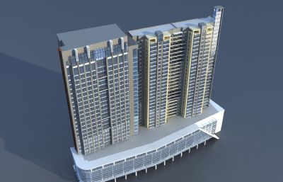 办公楼 商住楼 商业楼3D模型