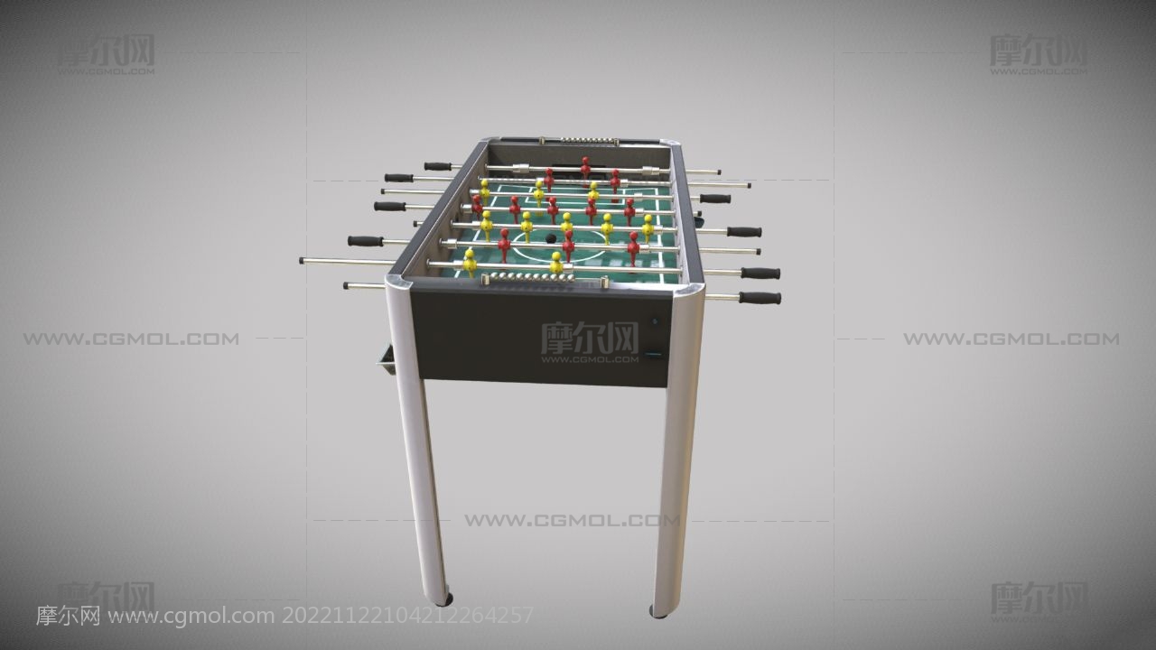 桌上足球 桌面足球机器OBJ模型