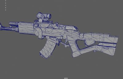 科幻AK47 狙击枪 自动步枪游戏道具
