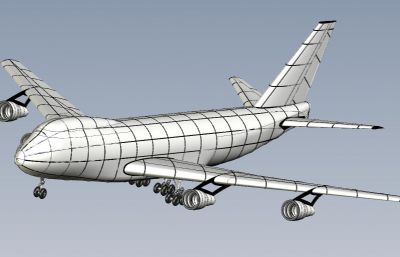 波音Boeing 747航模飞机3D模型