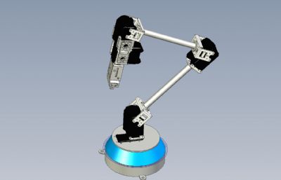 自由度机械臂3D模型,STP格式