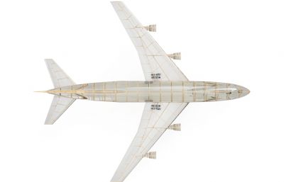波音Boeing 747航模飞机3D模型
