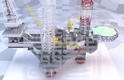 Dagda石油开采船3D模型