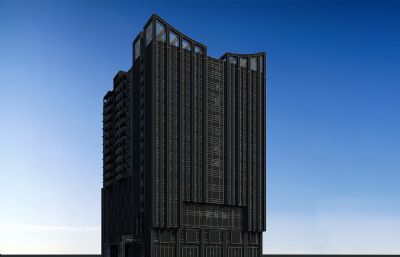 天下假日大酒店+百货商场3D模型