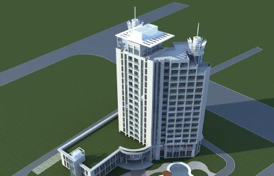 海南某酒店 度假村3D模型