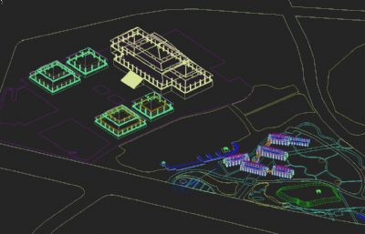 博物馆 生态湿地公园 展览馆3D模型