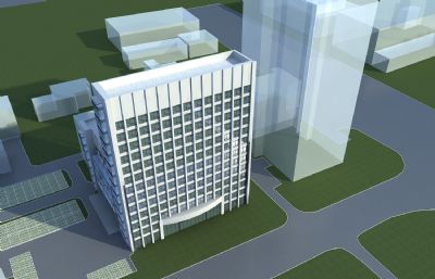 电力大厦 人事大楼  办公楼改造3D模型