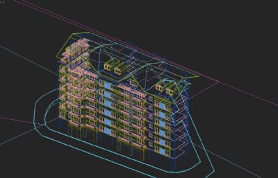 欧式住宅 联排洋房3D模型