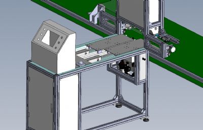 电子元件组装机+输送装置3D模型