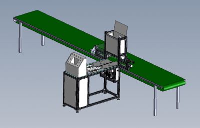 电子元件组装机+输送装置3D模型