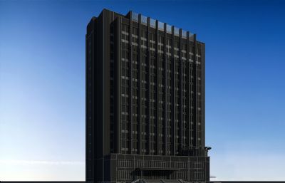 酒店办公楼 现代办公楼3D模型