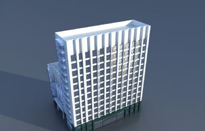 人事大楼 现代办公楼 写字楼3D模型