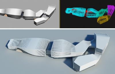 艺术展览馆 会展中心3D模型