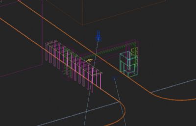 大门入口岗亭 值班室3D模型