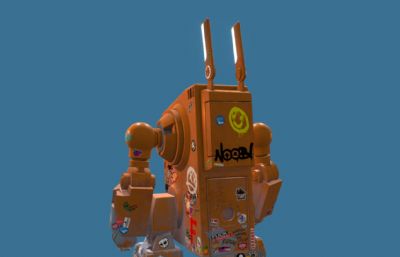 兔年机器人,兔子机器人FBX模型