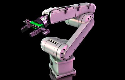 六轴工业机器人3D模型