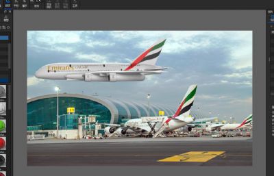 空中客车A380民航客机3D模型